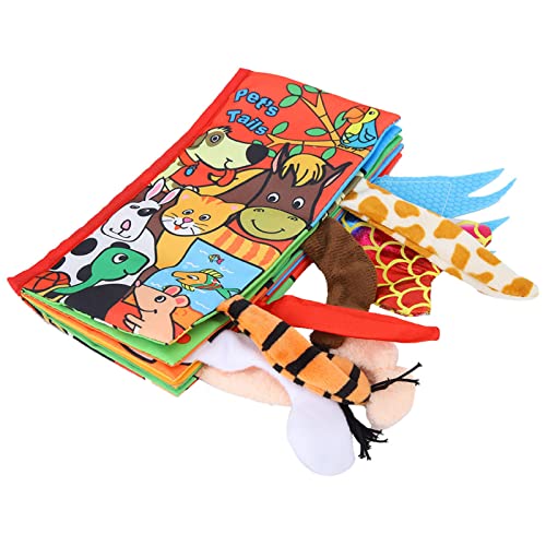 Phefop Buch zur Früherziehung für die Kindheit mit 3D, Anti-Tänen und wiederverwendbarem Handkratzbuch, ideal zum Berühren und Hören des Babys (#2) von Phefop