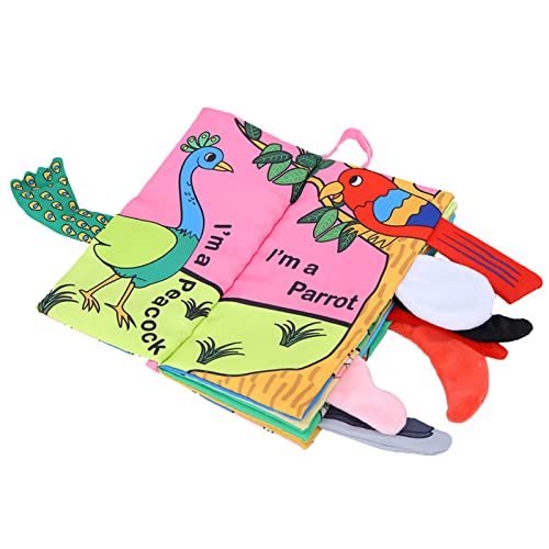 Phefop Buch zur Früherziehung für die Kindheit mit 3D, Anti-Tänen und wiederverwendbarem Handkratzbuch, ideal zum Berühren und Hören des Babys (#3) von Phefop