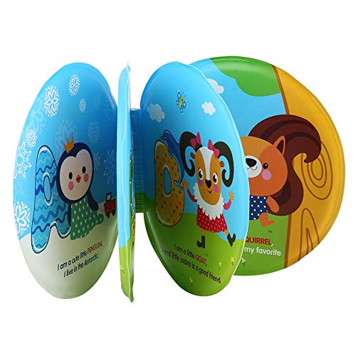 Phefop Buntes Babybuch für das Wasser von Rissen, für das frühzeitige Lernen, eine Babyparty für Säuglinge, ungiftiges EVA-Material (Typ A) von Phefop