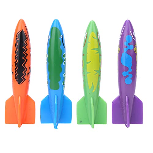 Phefop Kid Swim Dive Tauchspielzeug, PVC - -Tauchspielzeug, Sicheres Haltbares Material, das für Wasserspiele Entwickelt Wurde, Ideal für Zum Pooltraining Zum Pooltraining (Four-Farb-Mischpaket) von Phefop