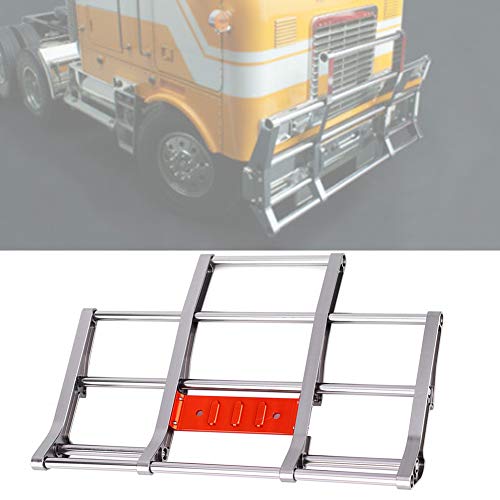 Phefop Langlebige Frontstoßstange für RC Auto Einfach zu montieren, RC Auto Zubehör für King Hauler, für RC Auto Globe Liner Silber (#2) von Phefop