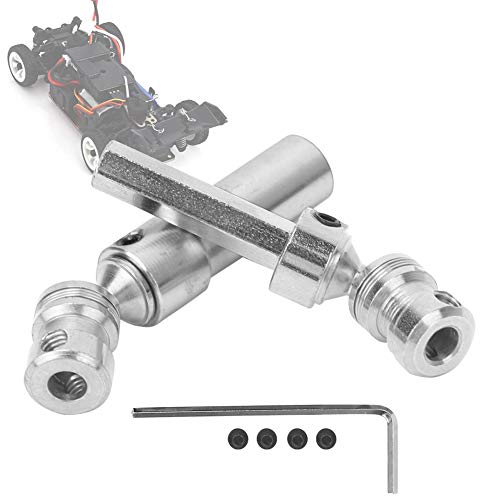 Phefop Metall-CVD-Hinterantriebswelle, Geeignet für RC-Car, Langlebige Metall-CVD-Hinterantriebswelle für WLtoys 12428 12423 1/12 RC-Car (Silver) von Phefop