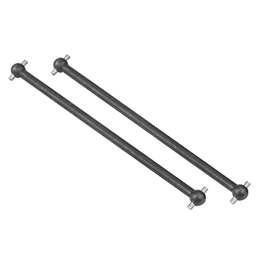 Präzise Metallhund -Knochen -Getriebewellen für Einen RC FS 53633, Aluminiumlegierung -Transmissionsachse -Zubehör für RC -Lüfter, 2 PC 101 Mm Transmissionsachse (583104BL Black) von Phefop