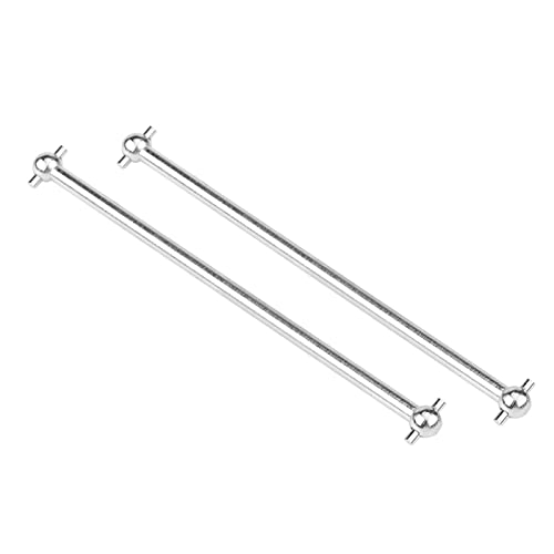 Präzise Metallhund -Knochen -Getriebewellen für Einen RC FS 53633, Aluminiumlegierung -Transmissionsachse -Zubehör für RC -Lüfter, 2 PC 101 Mm Transmissionsachse (583104t Silber) von Phefop