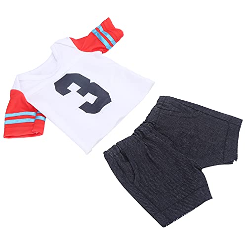 Phefop Puppenkleidung, 45,7 cm (18 Zoll), Stoffmaterial für Kinder, Puppenkleidung, um die Phantasie der Kinder, das neue Jahr und die Partygeschenke zu fördern (QD18-048) von Phefop