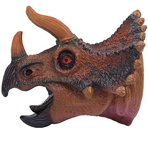 Phefop Puppet mit Einem simulierten Plastiktier, Lebendiger Look Simulation, Ungiftiges Material, Wunderbar für Kinder (Triceratops) von Phefop