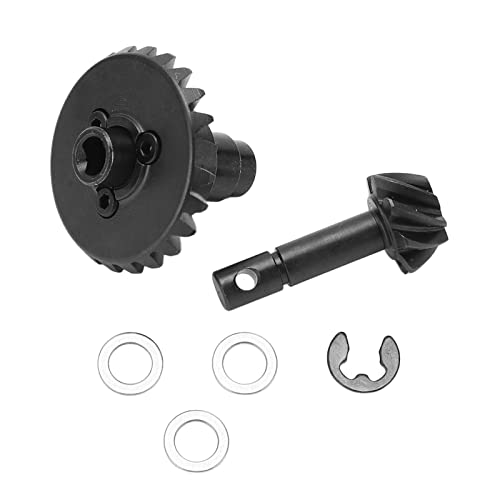 Phefop RC Metallkegelradsatz Heavy Duty Einfache Installation für Axial SCX10 II III 90046 AXI03014 Capra 1.9 UTB 1/10 RC Auto Schwarz von Phefop