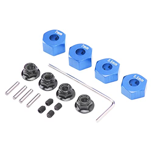 Phefop RC Rad aus Aluminiumlegierung, 12 mm Durchmesser, sechseckige Nabe, robuste Struktur, Zubehör-Set, einfache Installation, für 1/10 Slash 4x4 Rustler Stampede Slash 2WD Phefop RC Rad aus Aluminiumlegierung, 12 mm Durchmesser, sechseckige Nabe, robuste Struktur, Zubehör-Set, einfache Installation, für 1/10 Slash 4x4 Rustler Stampede Slash 2WD von Phefop