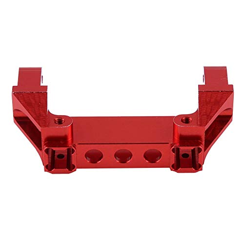 Robuste Heckstoßstangenhalterung aus Aluminiumlegierung für -4 RC Crawler Car, Stabile Leistung, Silberne Farboption (F8237R rot) von Phefop