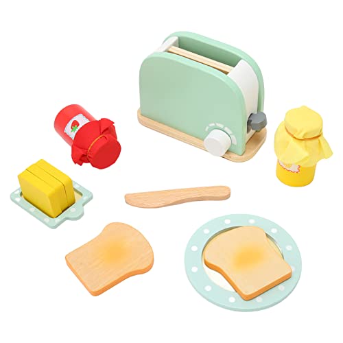 Phefop Toaster Spielzeugset Safer Holzbrothersteller Kreatives Kinderspielküchenspielzeug für Jungen Mädchen Material: Solid Ly Wood Phefop Toaster Spielzeugset Safer Holzbrothersteller Kreatives Kinderspielküchenspielzeug für Jungen Mädchen Material: Solid Ly Wood von Phefop