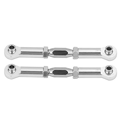 Phefop Zubehör Upgrade CNC Aluminium Steuerriemen CNC für HSP 94111/94188 RC CAR BLUE 2PCS (SILVER) von Phefop