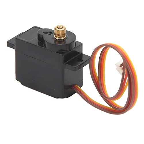 Phefop Zuverlässiges RC-Car-Servo aus Stahl für Wltoys 1/28 284131 RC-Car, Exquisite Verarbeitung, Schwarzes Digitales Servo mit Servoarm Phefop Zuverlässiges RC-Car-Servo aus Stahl für Wltoys 1/28 284131 RC-Car, Exquisite Verarbeitung, Schwarzes Digitales Servo mit Servoarm von Phefop