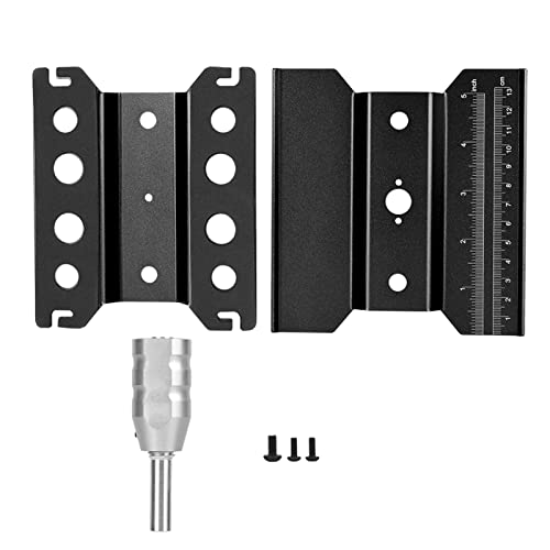 RC Model Car Rotation Repair Station Plattform Arbeitsständer, Einstellbare Höhe für 1/8 1/10 Autos, Bequeme Rotierende Funktion für Hobbyisten (Black) von Phefop