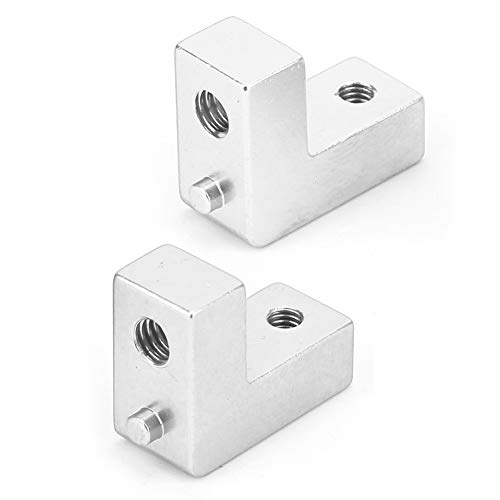 RGT 136100 1/10 RC Servo-Halterung aus Aluminiumlegierung, leicht und langlebig, 2 Stück für RC-Sammler (Silber 680023S) von Phefop
