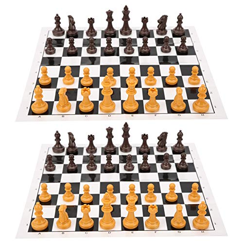 Schachspiel, Wunderschönes Tragbares Schachfiguren-Set für Familienspaß, Schachspiel, Spielzeug für und Erwachsene, Inklusive 2 Spielen für Partys Im Freien und Camping Schachspiel, Wunderschönes Tragbares Schachfiguren-Set für Familienspaß, Schachspiel, Spielzeug für und Erwachsene, Inklusive 2 Spielen für Partys Im Freien und Camping von Phefop