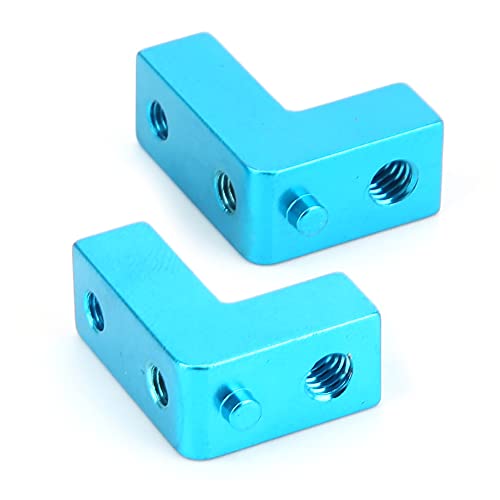 Starke Servohalterung aus Aluminiumlegierung für RGT 136100 1/10 RC Auto, leicht und langlebig, 2 Stück für RC Sammler (Blau 680023B) von Phefop