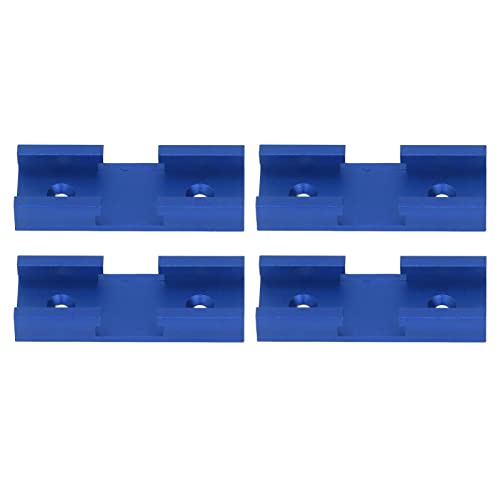 T-Gleis-Kreuzungsstücke, T-Verbindungsstücke, T-Gleisverbindungen, T-Gleisnut, 4-teilig, kompakt, für Tischler, zum Basteln (blau) von Phefop