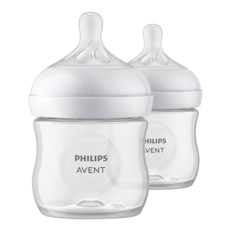 Philips Avent 2er-Pack Babyflasche Natural Response, 125ml, ab Geburt von Philips Avent