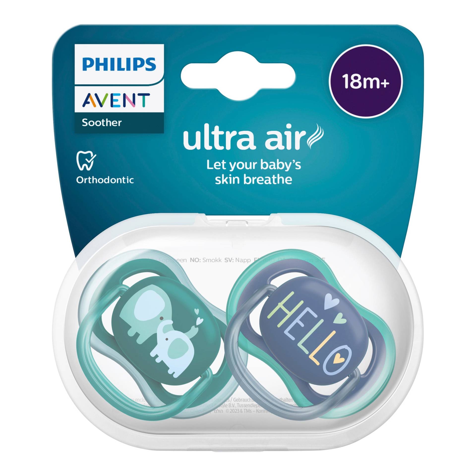 Philips Avent 2er-Pack Schnuller ultra air, ab 18M von Philips Avent