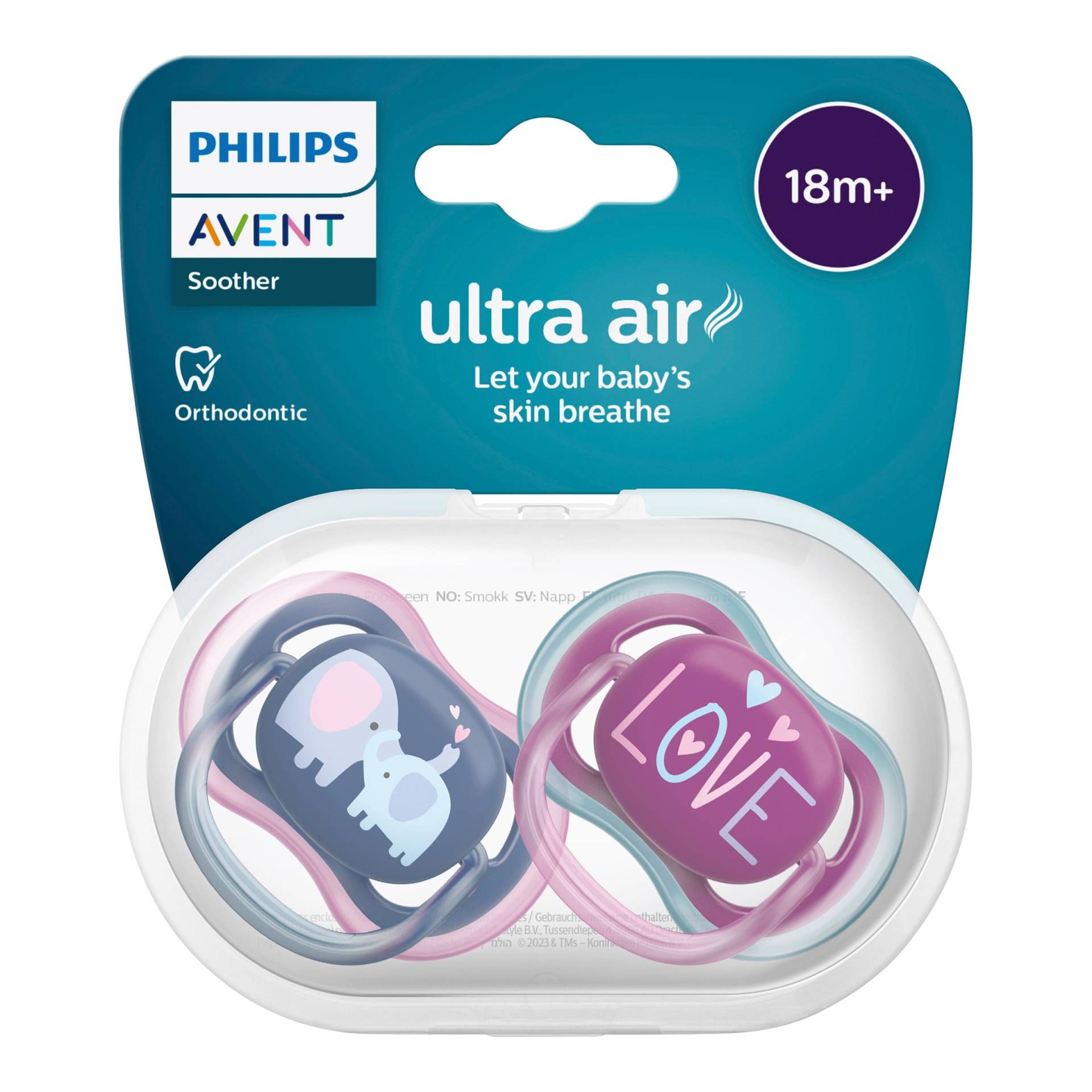 Philips Avent 2er-Pack Schnuller ultra air, ab 18M von Philips Avent