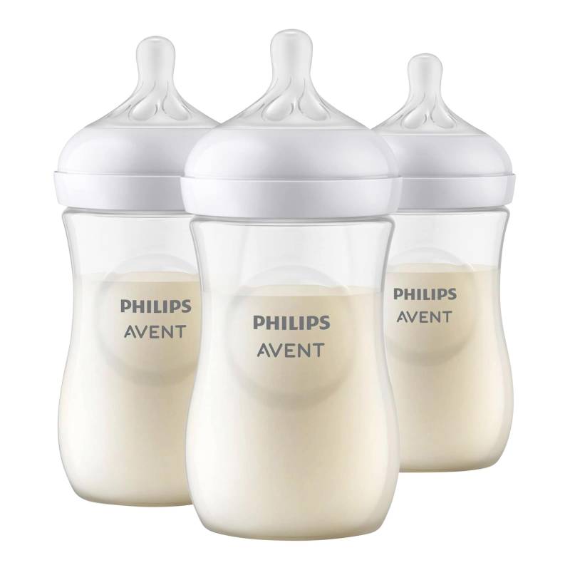 Philips Avent 3er-Pack Babyflasche Natural Response, 260ml, ab 1M von Philips Avent