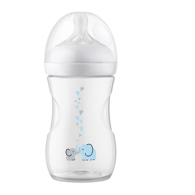 Philips Avent Babyflasche SCY673/81 Natural Response mit AirFree Ventil 260ml Neutral Elefant von Avent