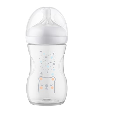 Philips Avent Babyflasche SCY673/82 Natural Response mit AirFree Ventil 260ml Neutral Bär von Philips Avent