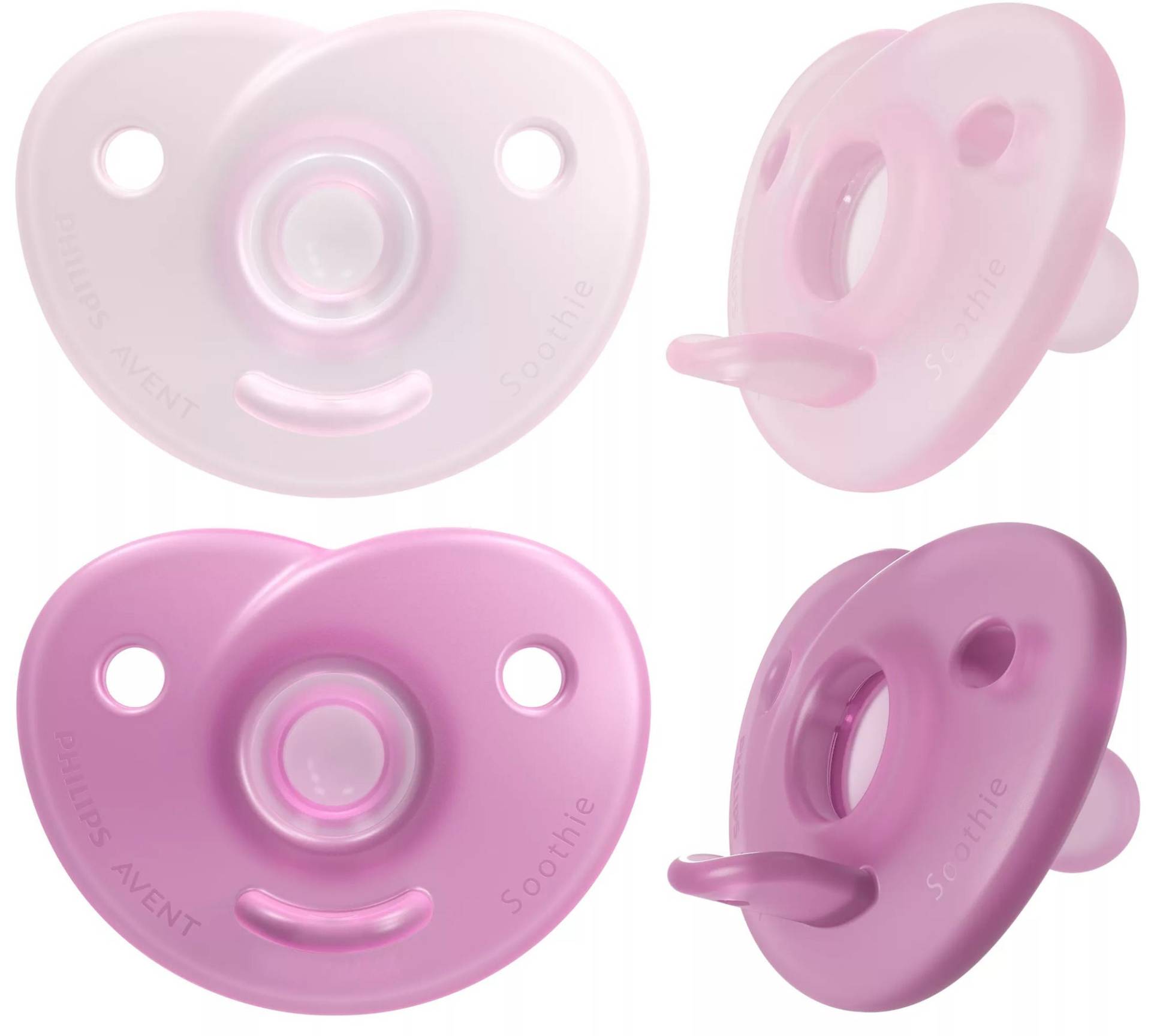 Philips Avent Curved Soothie 0-6 M, Rosa von Philips Avent