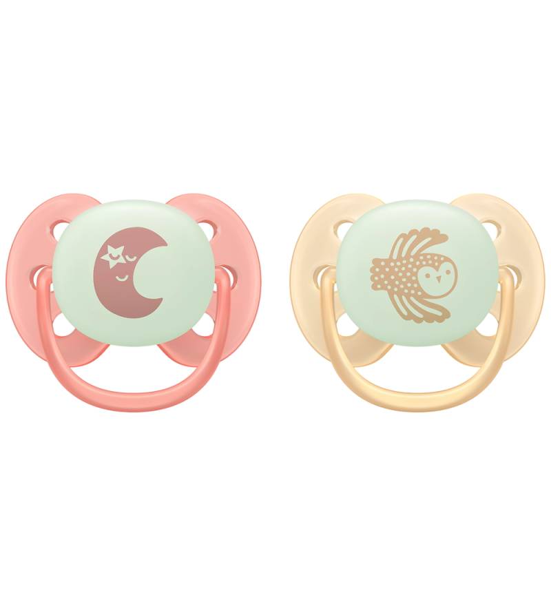 Philips Avent Leuchtende Schnuller - 2er-Pack - Ultra Soft - Ros - Philips Avent - 0-6 mt - Schnuller Philips Avent Leuchtende Schnuller - 2er-Pack - Ultra Soft - Ros - Philips Avent - 0-6 mt - Schnuller von Philips Avent