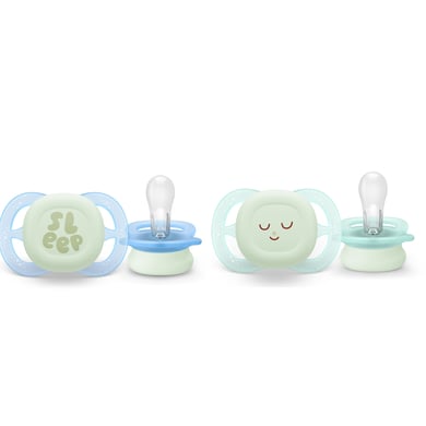Philips Avent Nachtschnuller Ultra Start SCF075/08 0-2 Monate in blau/grün von Avent