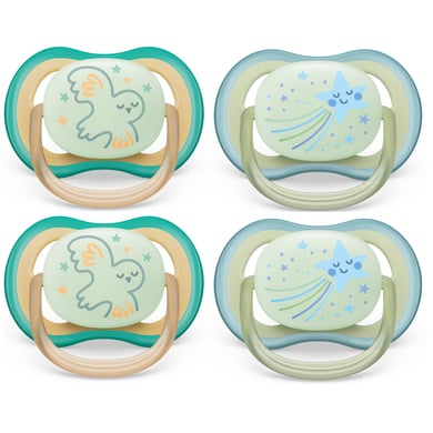 Philips Avent Nachtschnuller ultra air SCF376/18 0-6 Monate 4 Stück grün Philips Avent Nachtschnuller ultra air SCF376/18 0-6 Monate 4 Stück grün von Avent