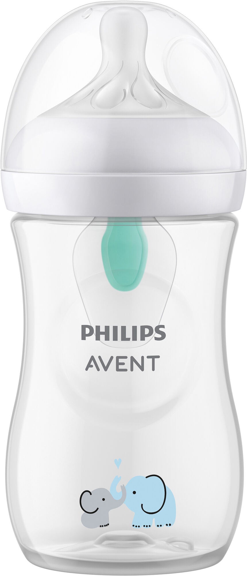 Philips Avent Natural Response Babyflasche 260 ml, Airfree, Elefant Deco von Philips Avent