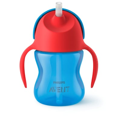 Philips Avent Strohhalmbecher SCF796/01 blau / rot 200 ml 9M+ von Avent