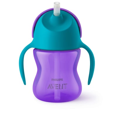 Philips Avent Strohhalmbecher SCF796/02 türkis / lila 200 ml 9M+ von Philips Avent