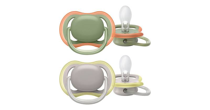 Philips Avent Ultra Air Schnuller 2er Pack, 6 - 18 Monate, SCF085/20 grün-kombi von Philips Avent