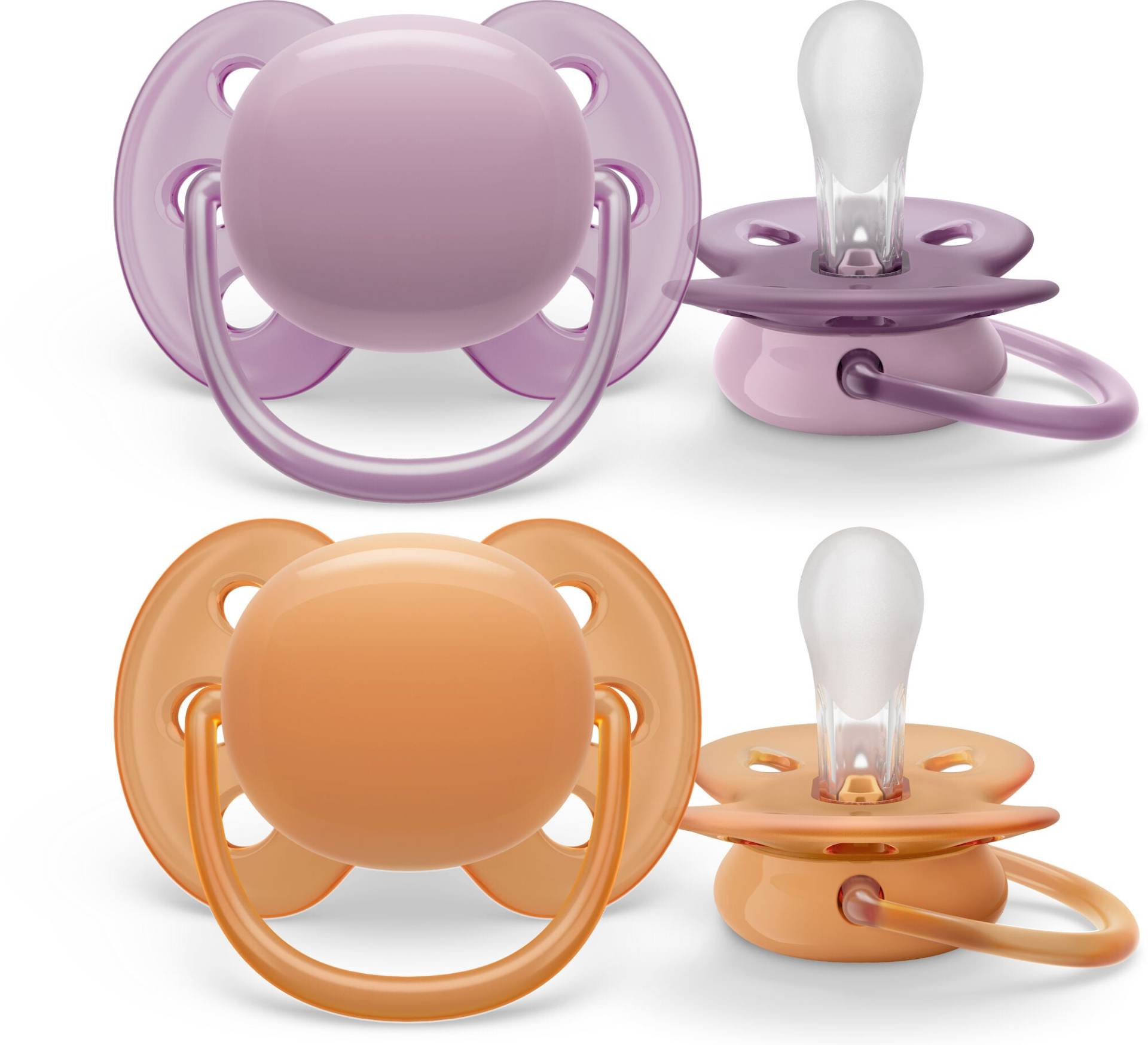 Philips Avent Ultra Soft Schnuller 6-18m 2er-Pack, Lila/Orange Philips Avent Ultra Soft Schnuller 6-18m 2er-Pack, Lila/Orange von Philips Avent