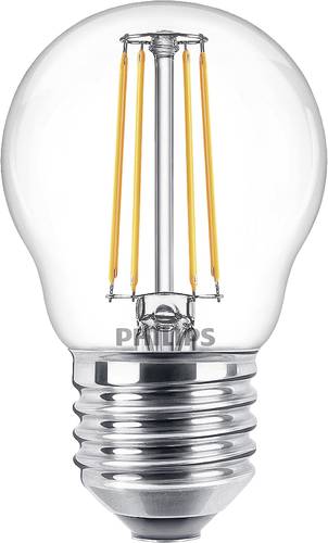 Philips Lighting 76317600 LED EEK F (A - G) E27 Tropfenform 4.3W = 40W Warmweiß (Ø x L) 4.5cm x 8c von Philips Lighting