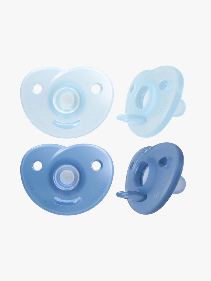 Philips Avent Soothie Schnuller 0–6m 2er-Pack, Hellblau Philips Avent Soothie Schnuller 0–6m 2er-Pack, Hellblau von Philips