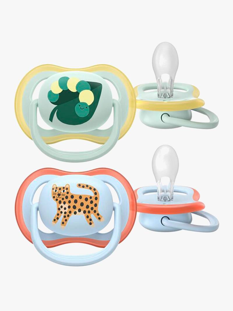 Philips Avent Ultra Air Schnuller 0–6m 2er-Pack, Blau/Hellgrün Philips Avent Ultra Air Schnuller 0–6m 2er-Pack, Blau/Hellgrün von Philips