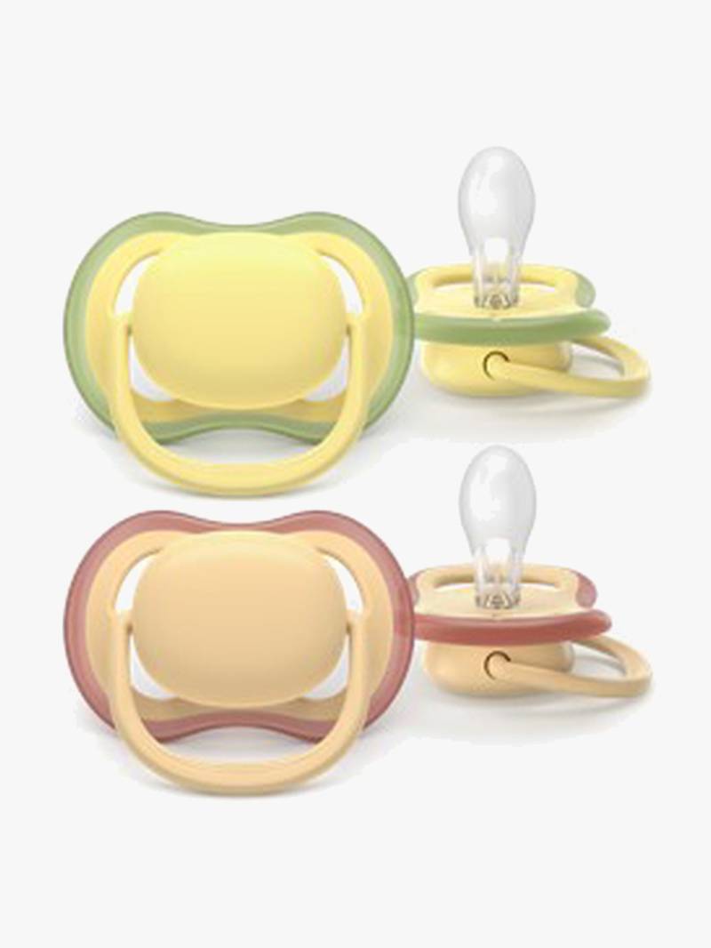 Philips Avent Ultra Air Schnuller 0–6m 2er-Pack, Gelb/Orange Philips Avent Ultra Air Schnuller 0–6m 2er-Pack, Gelb/Orange von Philips