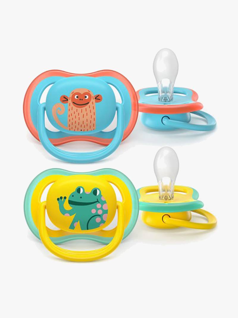 Philips Avent Ultra Air Schnuller 18m+ 2er-Pack, Blau/Gelb Philips Avent Ultra Air Schnuller 18m+ 2er-Pack, Blau/Gelb von Philips