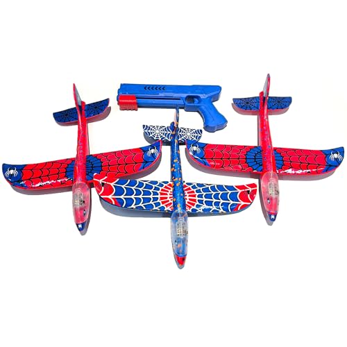 Philivivi 3er Pack Flugzeugspielzeug mit Katapult Pistole LED Schaumflieger für Kinder 4-12 Jahre Outdoor Spielzeug & Geburtstagsgeschenk für Jungen und Mädchen Philivivi 3er Pack Flugzeugspielzeug mit Katapult Pistole LED Schaumflieger für Kinder 4-12 Jahre Outdoor Spielzeug & Geburtstagsgeschenk für Jungen und Mädchen von Philivivi