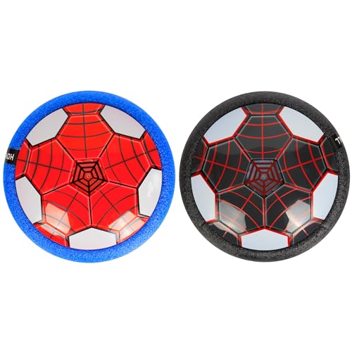 Philivivi Spider Air Power Fußball Led Schwebender Fußball Spielzeug-Set Indoor Geburtstags Jungen & Mädchen 3-12 Jahre (RB) von Philivivi