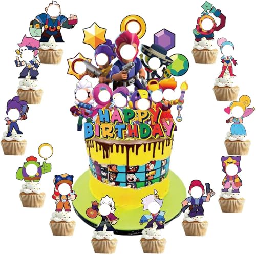 Farbe Tortendeko,Cake Topper Geburtstag,Cupcake Kuchen Deko,Happy Birthday Cake Topper für Kindergeburtstag Party Dekoration Farbe Tortendeko,Cake Topper Geburtstag,Cupcake Kuchen Deko,Happy Birthday Cake Topper für Kindergeburtstag Party Dekoration von Philoctes