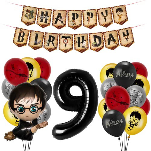 Geburtstag Deko Junge 9 jahre,Luftballon 9. Party Dekoration,Geburtstagsdeko Thema 9 Jahr,Deko Kindergeburtstag Kit für Junge von Philoctes