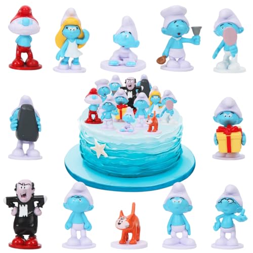 Mini Figuren Set, 12 Stück Tortendeko Blau Smurfs, Kuchendekoration, Cupcake Figuren Dekoration, Cartoon Figur Geburtstag Tortendeko, Collectibles Spielzeug Figur, Geburtstags Party Liefert Mini Figuren Set, 12 Stück Tortendeko Blau Smurfs, Kuchendekoration, Cupcake Figuren Dekoration, Cartoon Figur Geburtstag Tortendeko, Collectibles Spielzeug Figur, Geburtstags Party Liefert von Philoctes