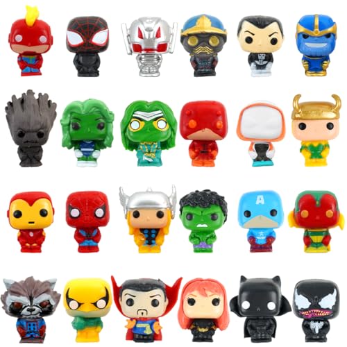 Mini Figuren Set 24PCS, Tortendeko für Hero Geburtstag Dekoration, Hero Mini Kuchen Topper Kinder Geburtstag Party, Action Figuren Klein Cake Topper für Dekorationsornamente Mini Figuren Set 24PCS, Tortendeko für Hero Geburtstag Dekoration, Hero Mini Kuchen Topper Kinder Geburtstag Party, Action Figuren Klein Cake Topper für Dekorationsornamente von Philoctes
