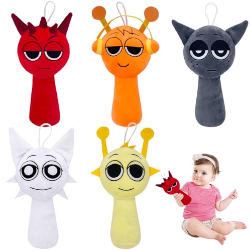 Philoctes 5er Set Sprunki Plush,Sprunki Kuscheltier,Sprunki Plüschtiere,Sprunki Spielzeug,Sprunki Plüschspielzeug,Sprunki Figuren Doll, Sprunki Plushie Puppen, für Kinder Und Erwachsene Philoctes 5er Set Sprunki Plush,Sprunki Kuscheltier,Sprunki Plüschtiere,Sprunki Spielzeug,Sprunki Plüschspielzeug,Sprunki Figuren Doll, Sprunki Plushie Puppen, für Kinder Und Erwachsene von Philoctes