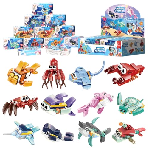 Philoctes Unterwasserwelt Party Mitgebsel, Mini Bausteine Meereslebewesen, 12 Stück Meerestiere Bauset, Mitgebsel Kindergeburtstag, Partygeschenke, für 4-12 Jahre Mädchen und Jungen Philoctes Unterwasserwelt Party Mitgebsel, Mini Bausteine Meereslebewesen, 12 Stück Meerestiere Bauset, Mitgebsel Kindergeburtstag, Partygeschenke, für 4-12 Jahre Mädchen und Jungen von Philoctes