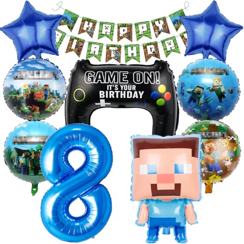 Pixel Luftballon Geburtstagsdeko 8 Jahre, 10 Stück Miner Gamer Kindergeburtstag Jungen 8, 8. Geburtstag Jungen Folienballon Spiel Gamer Luftballon Deko Geburtstag Party Deko Luftballon Pixel Luftballon Geburtstagsdeko 8 Jahre, 10 Stück Miner Gamer Kindergeburtstag Jungen 8, 8. Geburtstag Jungen Folienballon Spiel Gamer Luftballon Deko Geburtstag Party Deko Luftballon von Philoctes